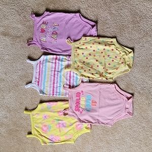 Sleeveless Bodysuits Baby Girl Bundle